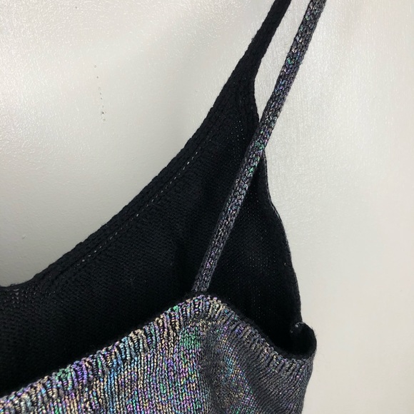 Forever 21 Metallic Purple/Green Crop Top Rib Knit - Picture 10 of 12